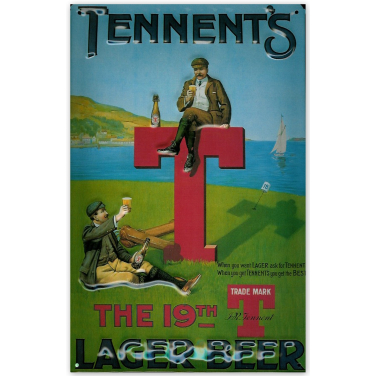 Tennent&#039;s Lager - Golf-(20x30cm)