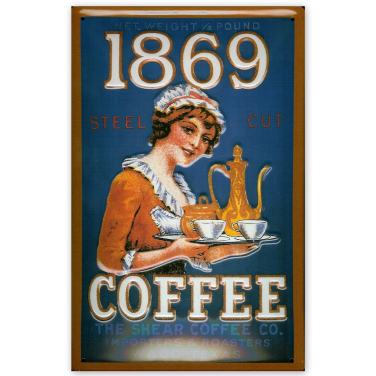1869 Coffee -(20x30cm)
