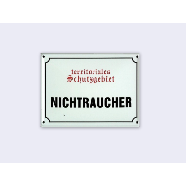 Nichtraucher -(11 x 8cm)