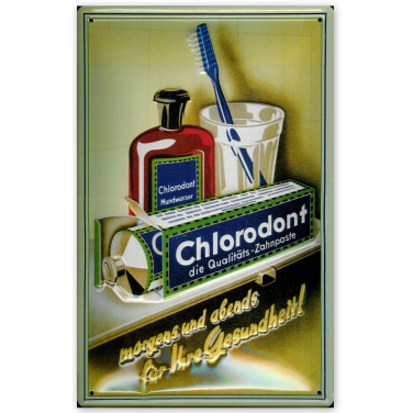 Chlorodont Morgens &amp; Abends-(20 x 30cm)