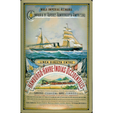 Hamburg-Havre-Indias -(20 x 30cm)