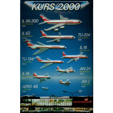 Interflug Kurs&#039; 2000-(20 x 30cm)