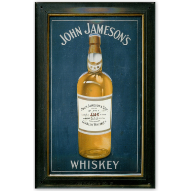 John Jameson&#039;s Whiskey blue -(20x30cm)