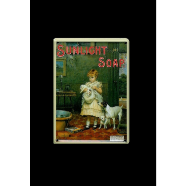 Sunlight girl &amp; dog-(8x11cm)