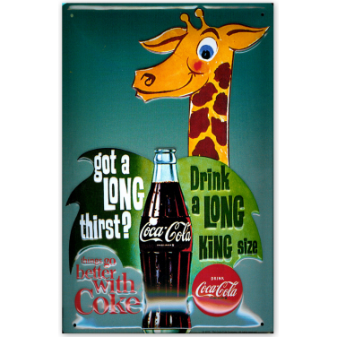 Coca-Cola Giraffe -(20x30cm)