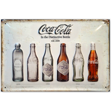 Coca Cola Distinctive Bottle-(20x30cm)     