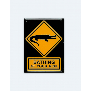Bathing at your Risk-(8 x 11cm)