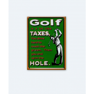 Golf is a lot like…-(8 x 11cm)