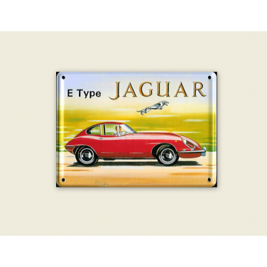 Jaguar E Type-(11 x 8cm)
