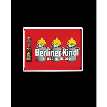 Berliner Kindl Flaschenbiere rot-(8x11cm)