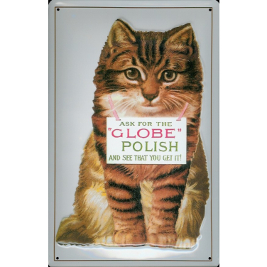 Globe Polish Cat-(20x30cm]