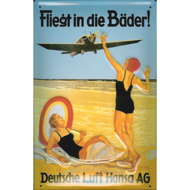 Fliegt in die Bäder-(20x30cm)