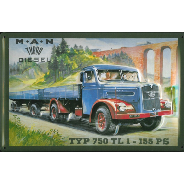 MAN Turbo Diesel -(20x 30cm)