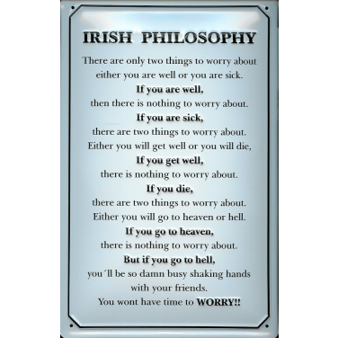 Irish Philosophy…-(20 x 30cm)