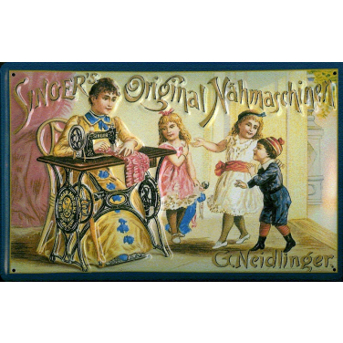 Singer's Original Nähmaschinen-(20x30cm)