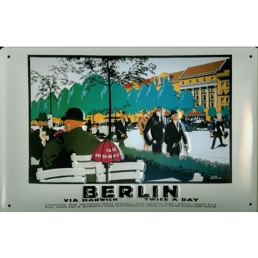 Berlin via Harwich  -(30 x 20cm)