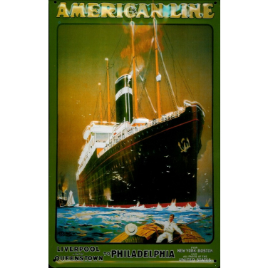 American Line - Liverpool-(20 x 30cm)