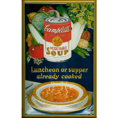 Campbells Vegetable soup-(20 x30cm)