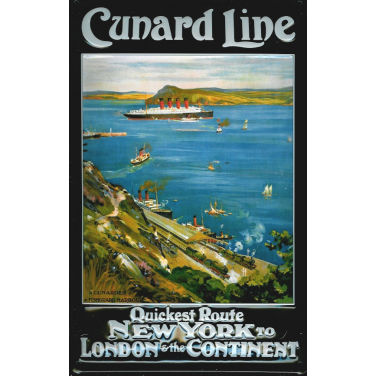 Cunard Line Quickest Route-(20 x 30cm)