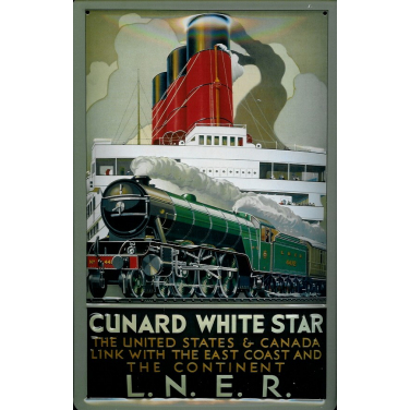 L.N.E.R. Cunard white star -(20x 30cm)