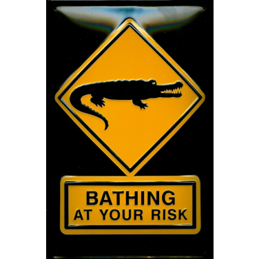 Bathing at your Risk -(20 x 30cm)