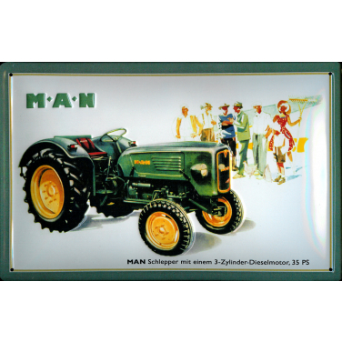 MAN 35PS Schlepper  -(30 x 20cm)