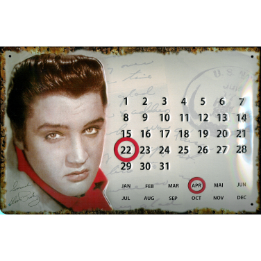 Elvis Calendar -(30 x 20cm)
