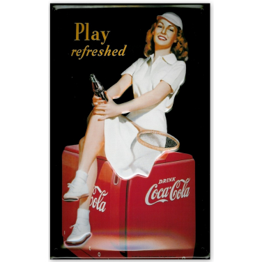 Coca-Cola Tennis Girl-(20x30cm)