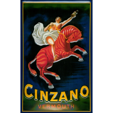 Cinzano Vermouth - man on a rearing horse