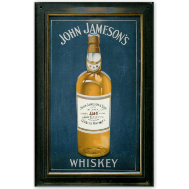 John Jameson's Whiskey blue -(20x30cm)