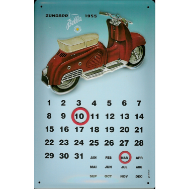 Zündapp Bella 1955-Kalender-(20 x 30cm)