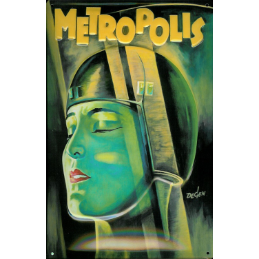 Metropolis - green Lady-(20 x 30cm)