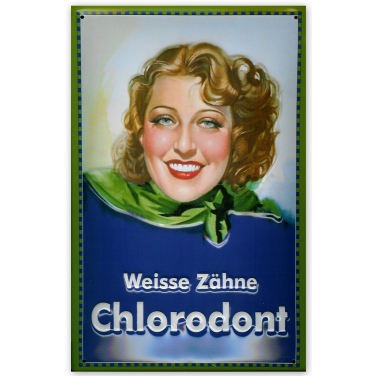 Weisse Zähne Chlorodont -(20 x 30cm)