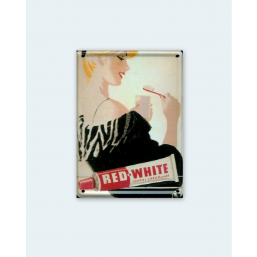 Red-White Dental Cream black-(8 x 11cm)