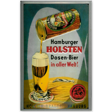 Hamburger Holsten -Bier-(20x30cm)