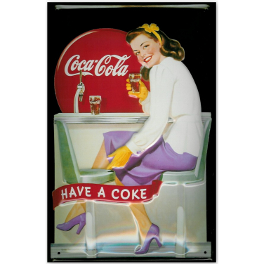 Coca-Cola Diner Girl-(20x30cm)